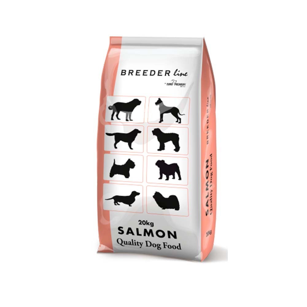 BREEDER LINE DOG ADULT SALMON για ενήλικες σκύλους όλων των φυλών με ευαίσθητο πεπτικό σύστημα ή που πάσχουν από αλλεργίες, με Σολομό 20kg