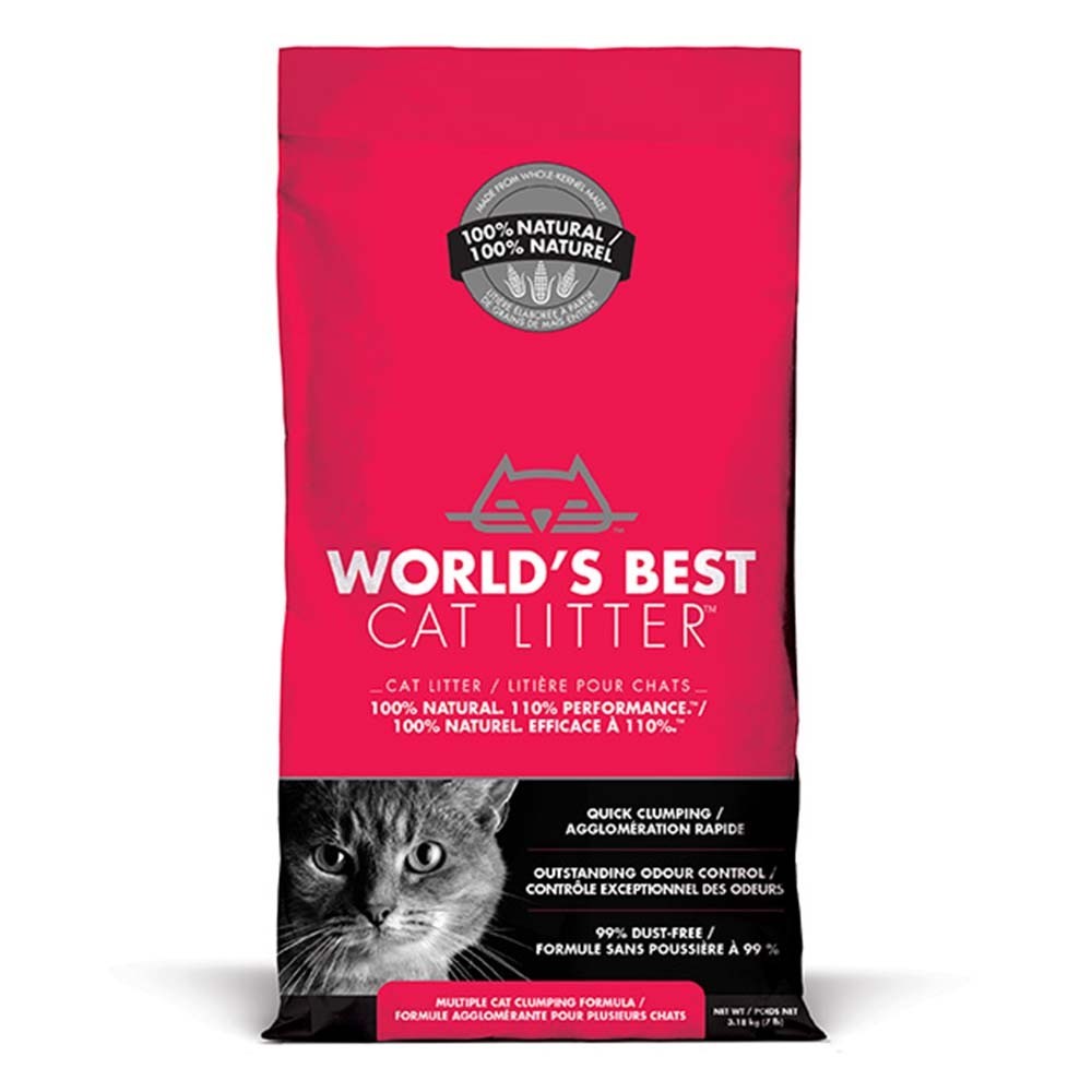 World's Best Cat Litter Multiple Cat Clumping Σειρά άμμου γάτας Original 3,18kg