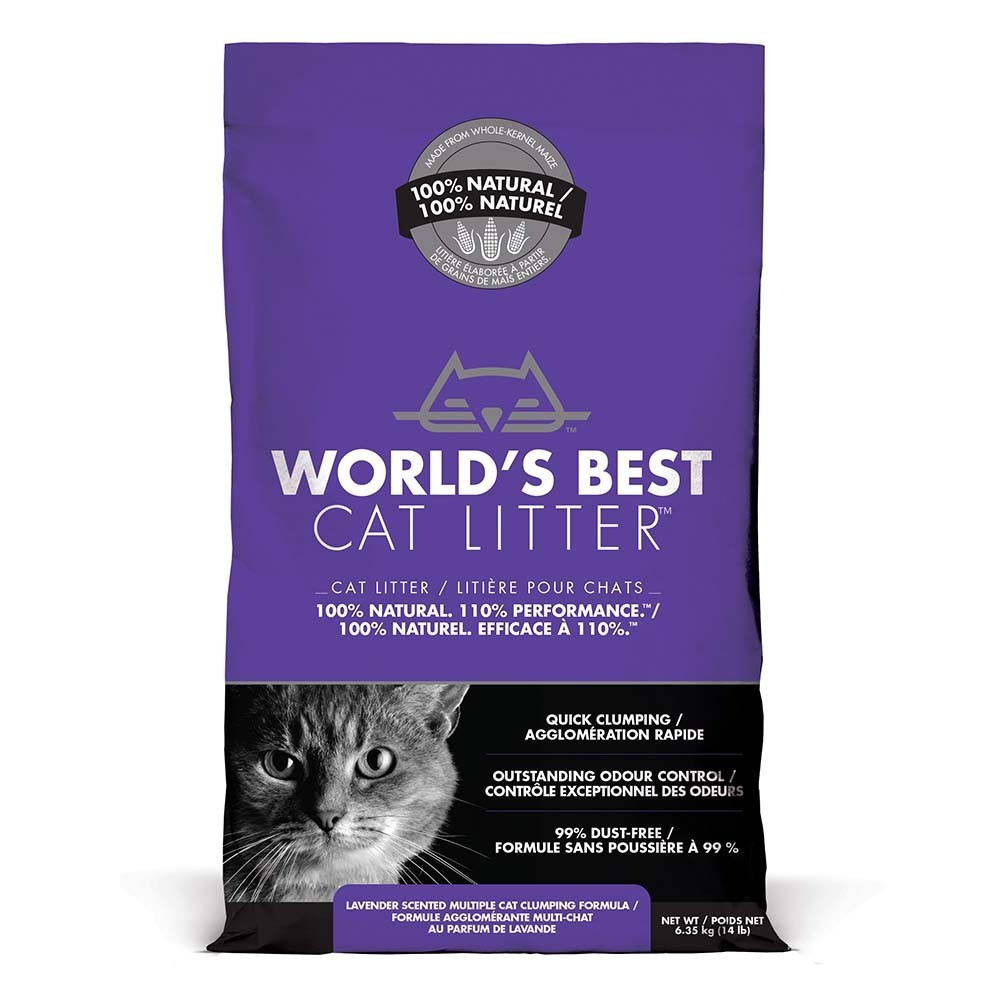 World's Best Cat Litter Multiple Cat Lavender Σειρά άμμου γάτας Original 6,35kg