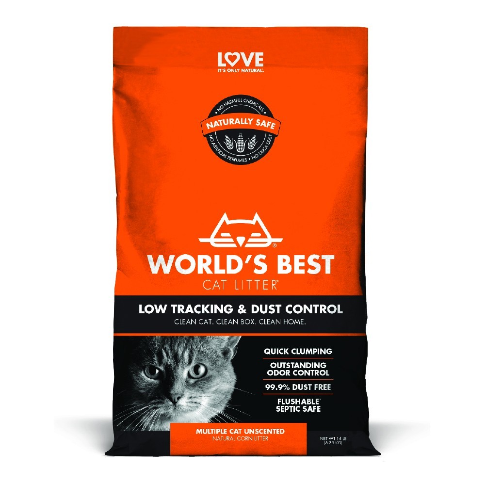 World's Best Cat Litter Low Tracking & Dust Control Σειρά άμμου γάτας Original 3,18kg