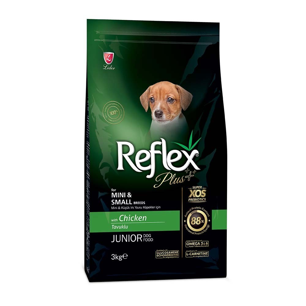 REFLEX PLUS MINI/SMALL JUNIOR CHICKEN Ξηρά τροφή για κουτάβια μικρόσωμων φυλών, με κοτόπουλο 3kg