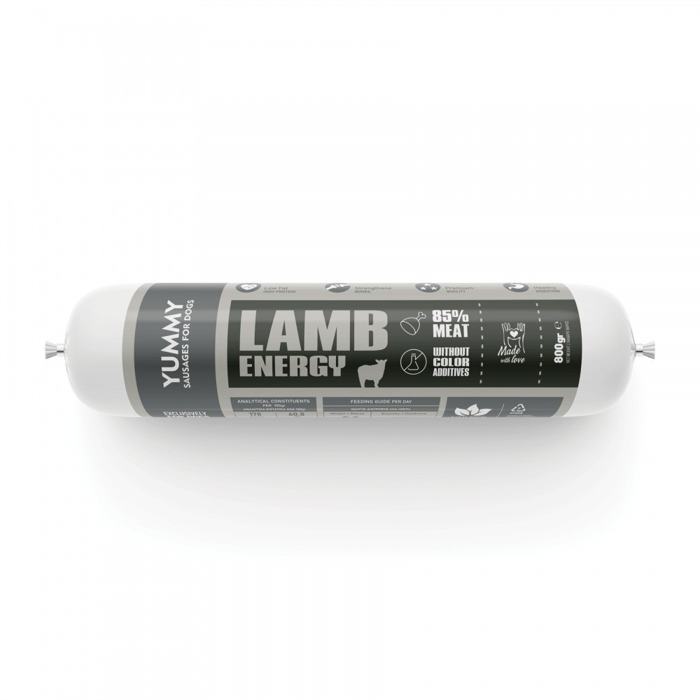 Nature's Food Yummy Lamb Energy Σαλάμι Σκύλου με Αρνί 400gr