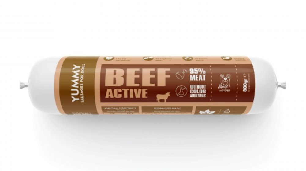 Nature's Food Yummy Beef Active Σαλάμι Σκύλου με Βοδινό 400gr