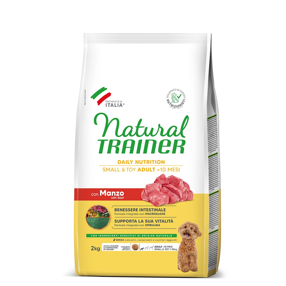 NATURAL TRAINER SMALL & TOY/ ADULT με Μοσχάρι 2kg