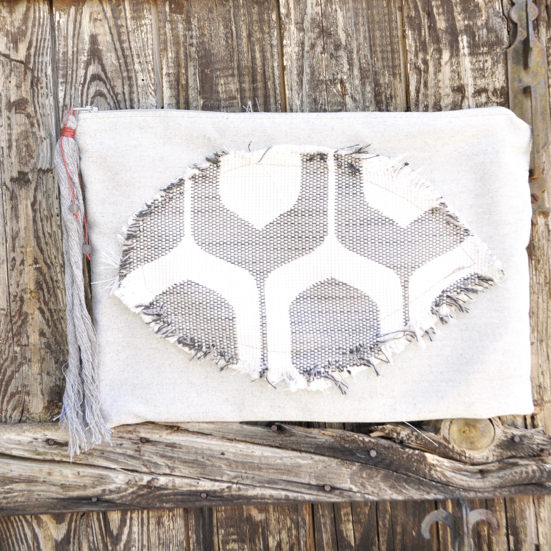 Boho handbag grey eye 01