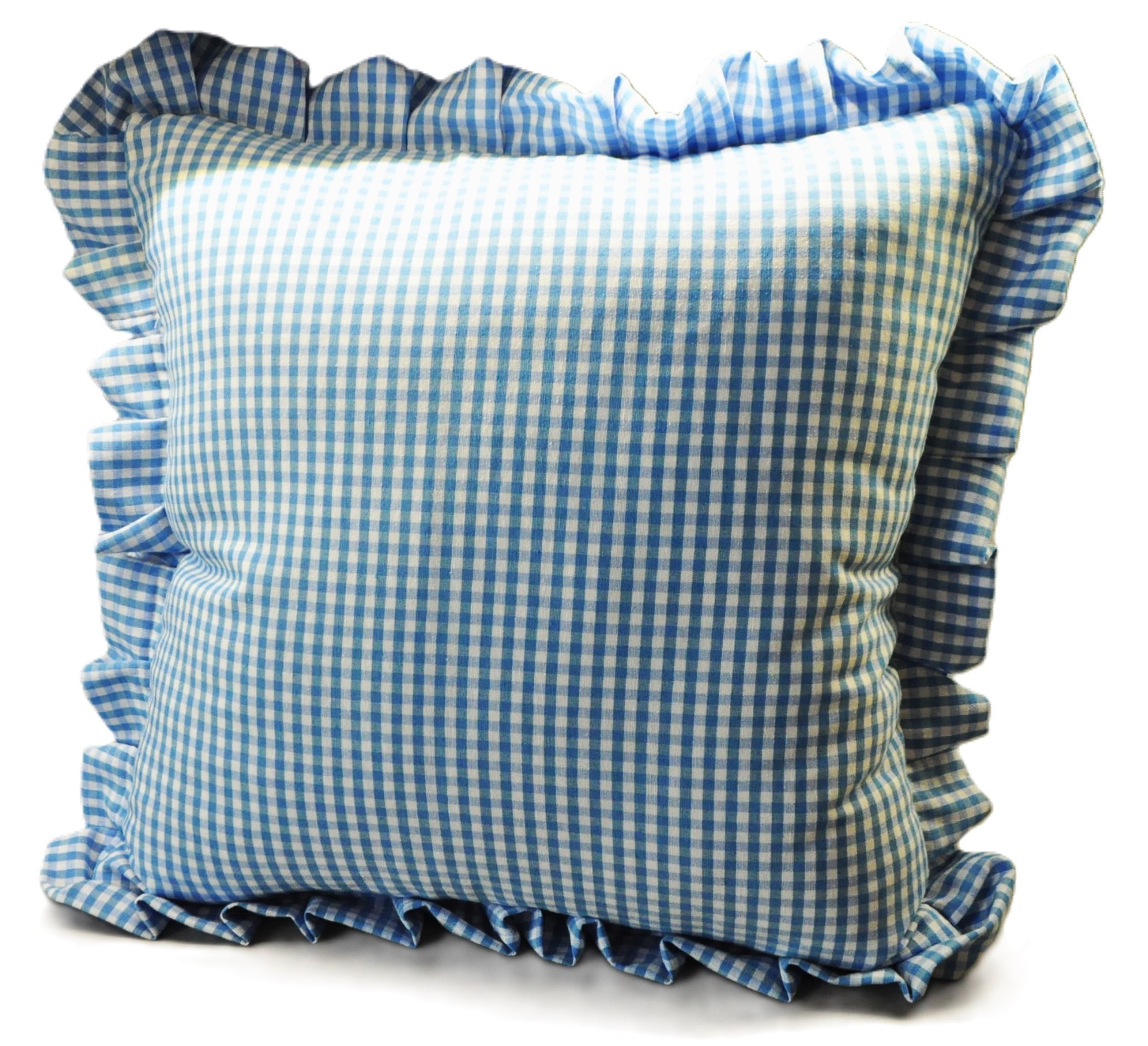 Country pillow blue cart 01