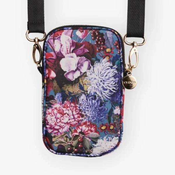 EASY CROSS BAG BY CEDON FLOER BOUQUET PETROL