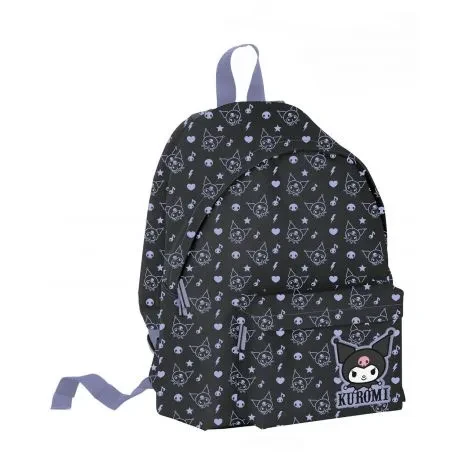 ΣΑΚΙΔΙΟ ΣΤΡΟΓΓΥΛΟ ΜΑΥΡΟ PATTERN KUROMI