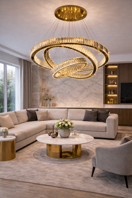 LED κρεμαστό φωτιστικό "crystal cycing"