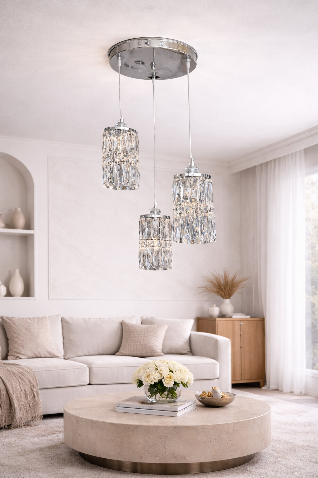 Κρεμαστό φωτιστικό "crystal drop "