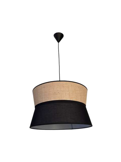 Κρεμαστό φωτιστικό "Noir Linen cup"