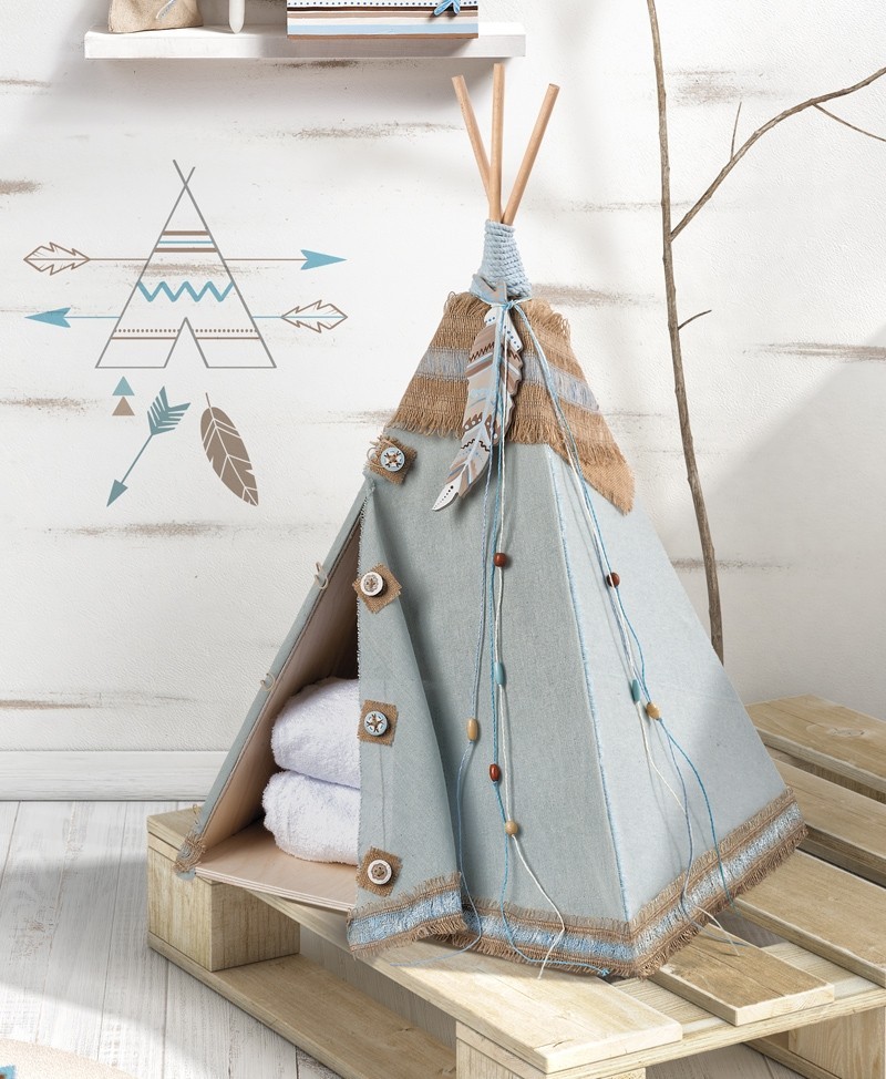 Κουτί Βαπτιστικών Σκηνή Ινδιάνος