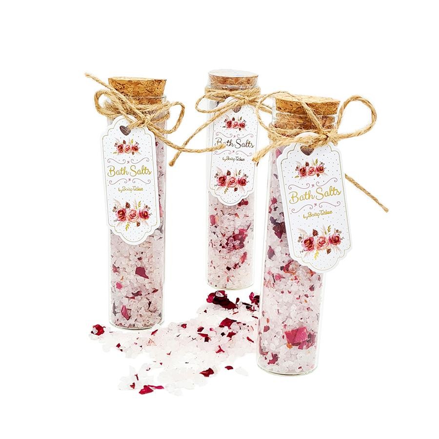 Άλατα Άσπρα με αποξηραμένα λουλούδια