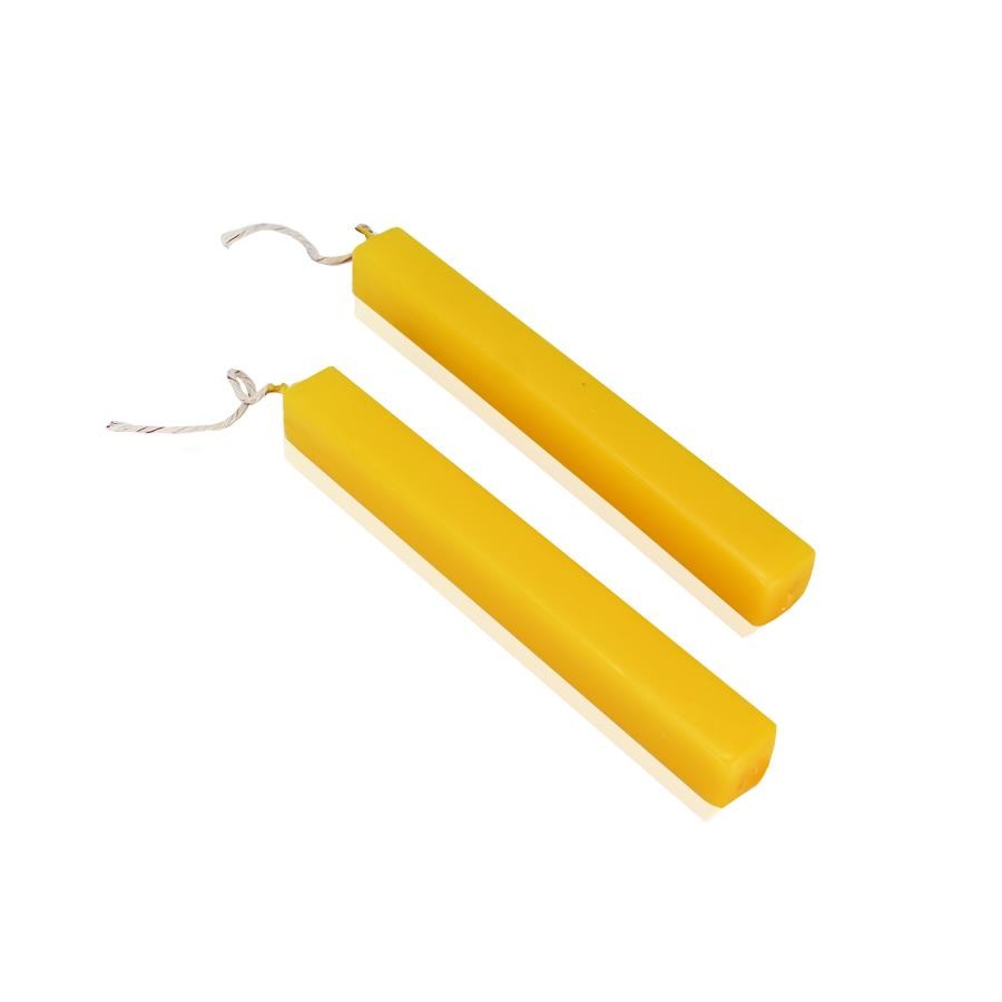 Λαμπαδάκι τετράγωνο κίτρινο