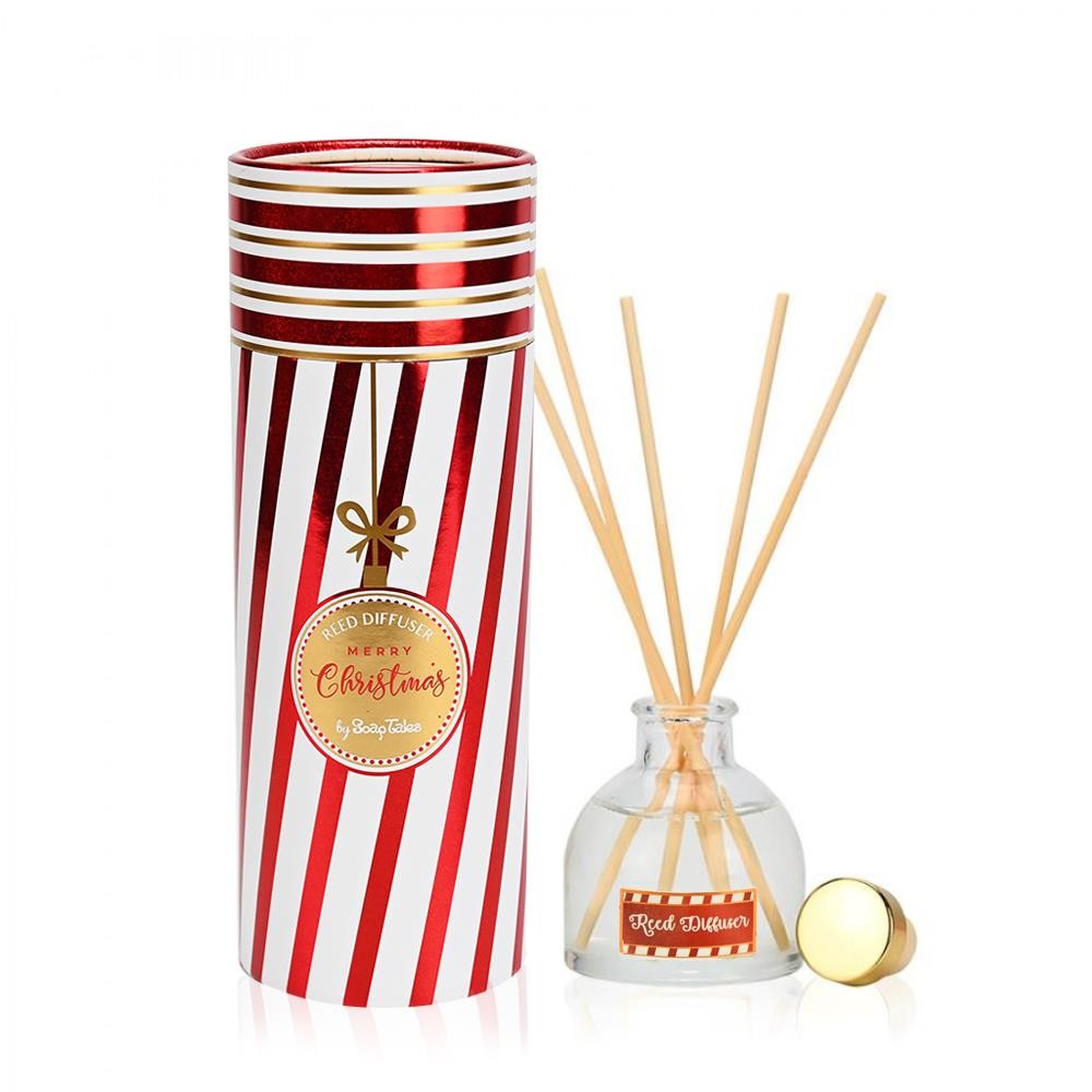 Αρωματικό χώρου χριστουγεννιάτικο με ρίγες άσπρο κόκκινο 50ml