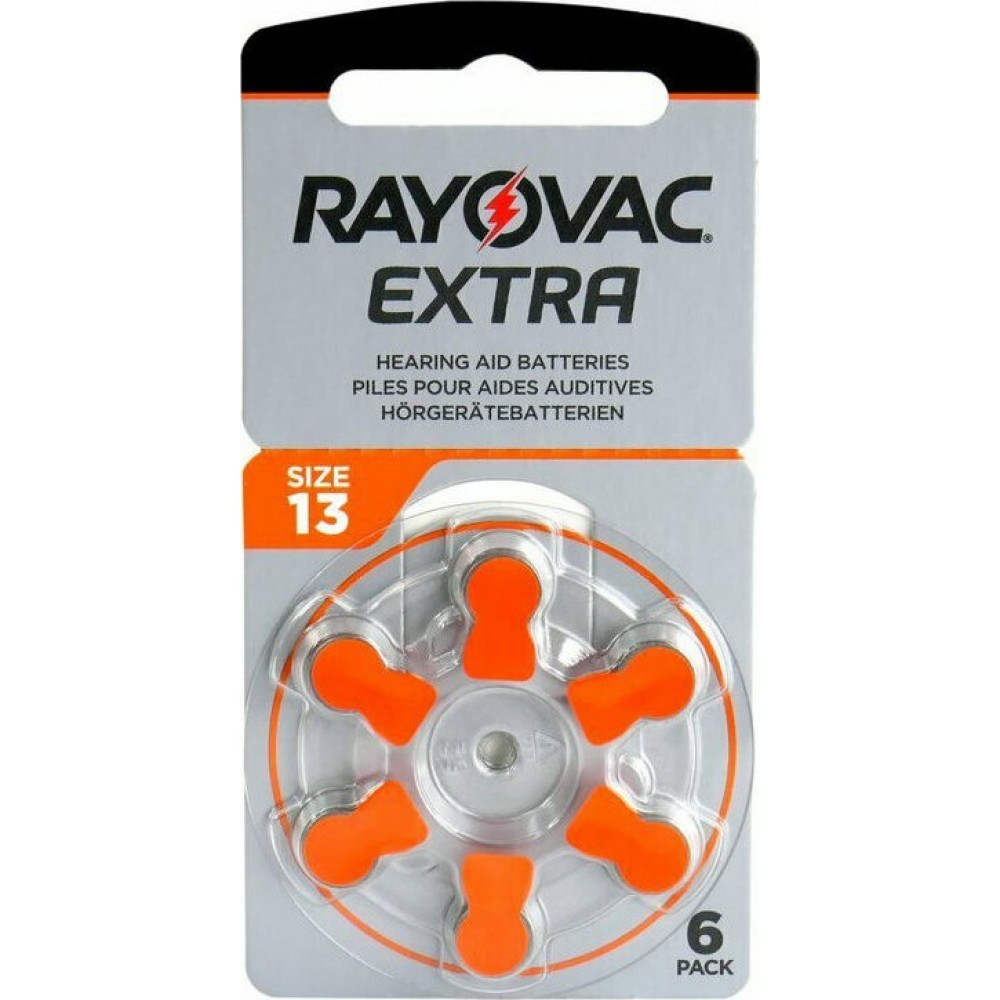 Rayovac Extra Advanced Μπαταρίες Ακουστικών Βαρηκοΐας- Ν.13 6 τεμάχια