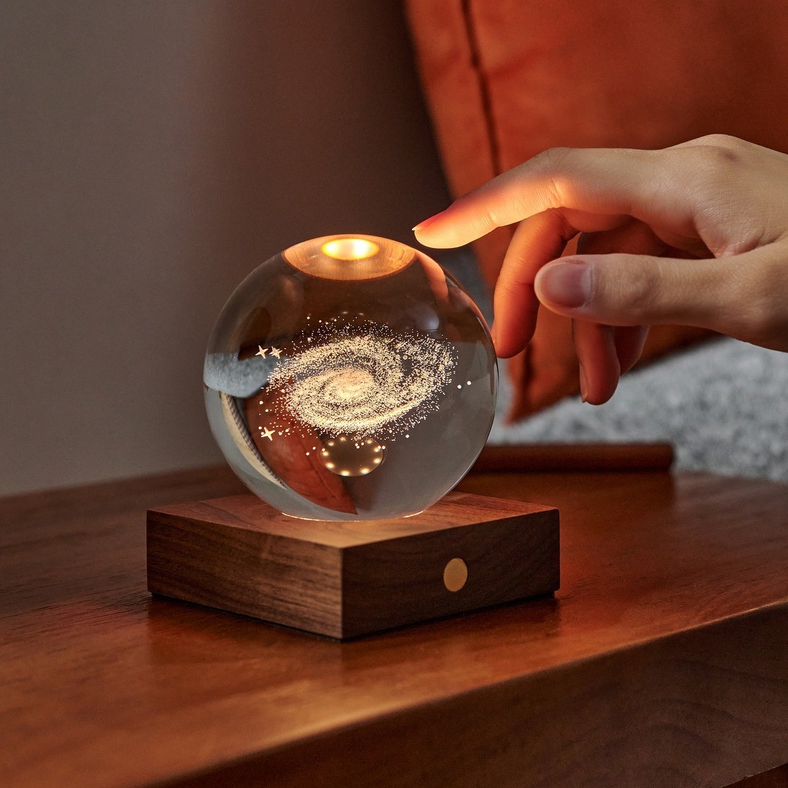 Gingko Amber Crystal Light Saturn