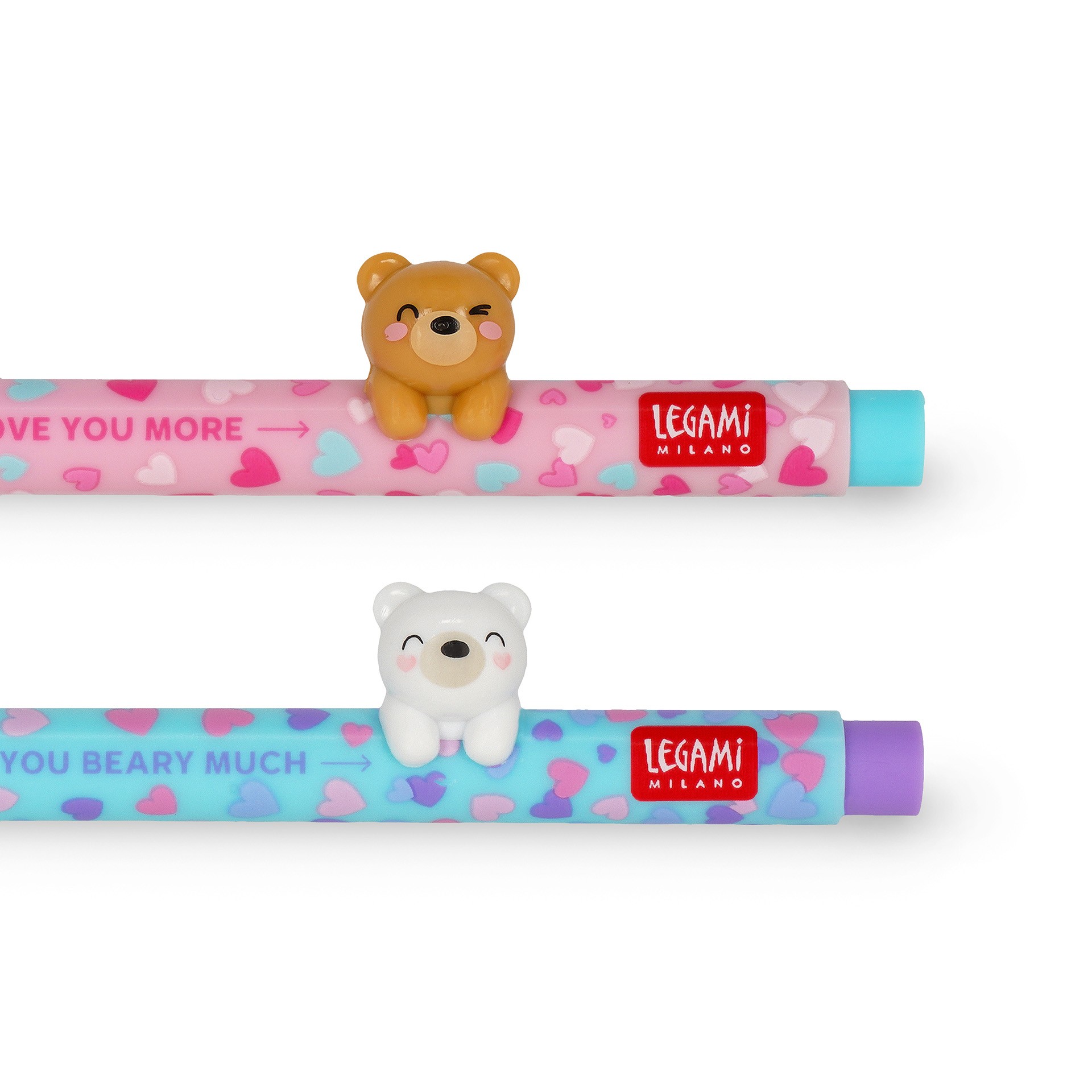 LEGAMI ΣΕΤ 2 ΣΤΥΛΟ GEL BEARY IN LOVE - TEDDY BEAR
