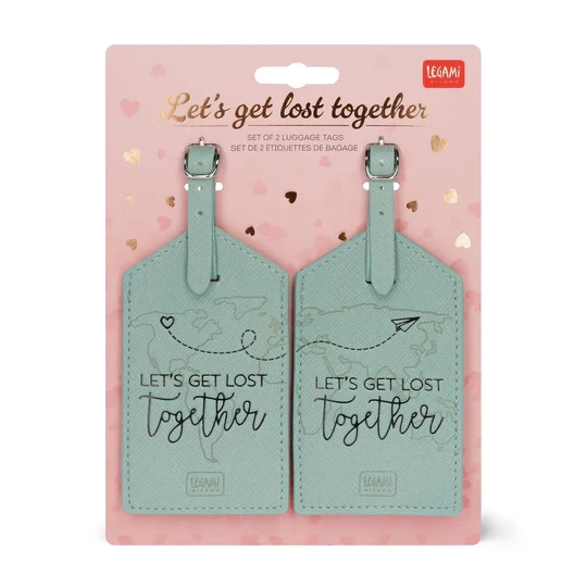 LEGAMI ΣΕΤ 2 ΕΤΙΚΕΤΕΣ ΑΠΟΣΚΕΥΩΝ TRAVEL - LET'S GET LOST TOGETHER