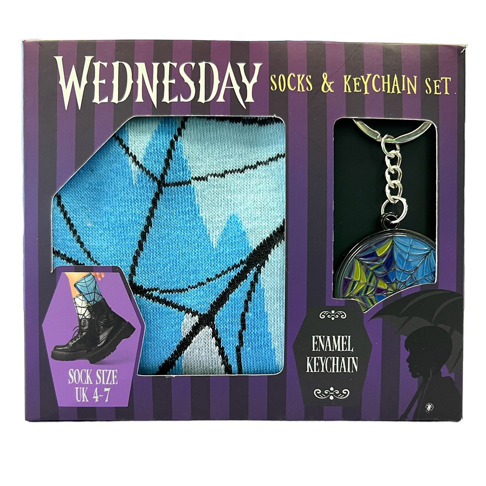 Σετ Δώρου με Κάλτσες και Μπρελοκ WEDNESDAY