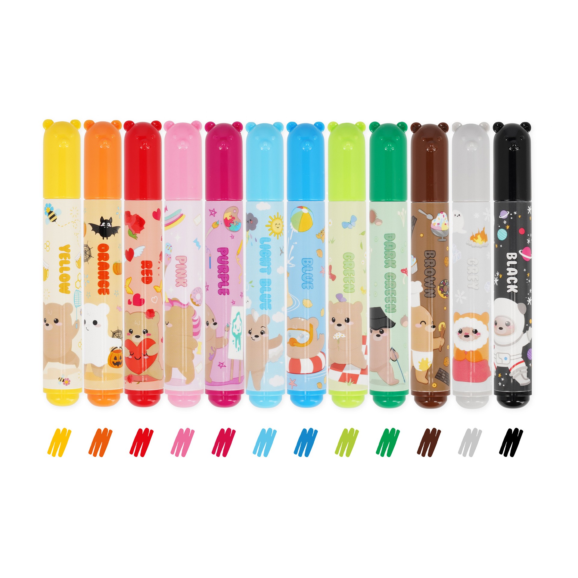 Μαρκαδόροι Legami Teddy Friends 12 colours