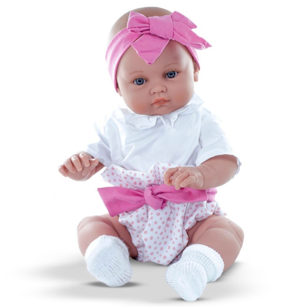Magic baby κούκλα "Alicia με φούξια κορδέλα και πάνα πουά "