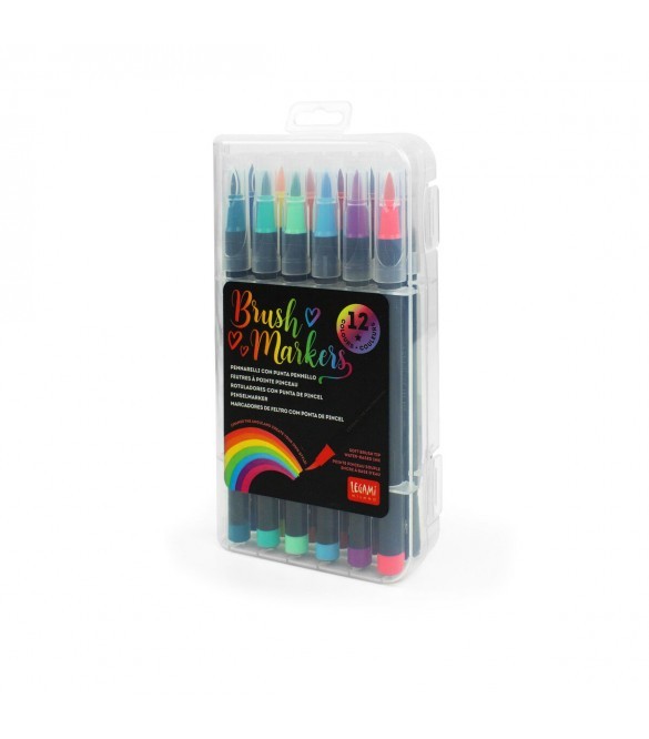 ΜΑΡΚΑΔΟΡΟΙ ΚΑΛΛΙΓΡΑΦΙΑΣ LEGAMI BRUSH MARKERS 12 ΧΡΩΜΑΤΑ 