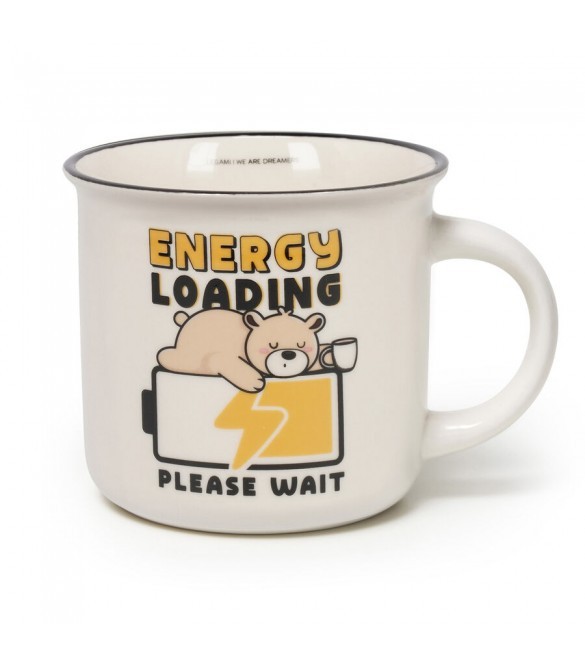 Κούπα πορσελάνης LEGAMI TAKE A BREAK CUP- PUCCINO TEDDY ENERGY LOADING