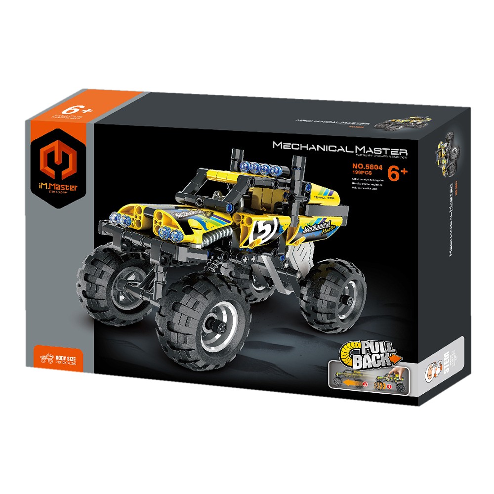 STEM Mechanical Master Pull back κατασκευή Όχημα Off road 5804