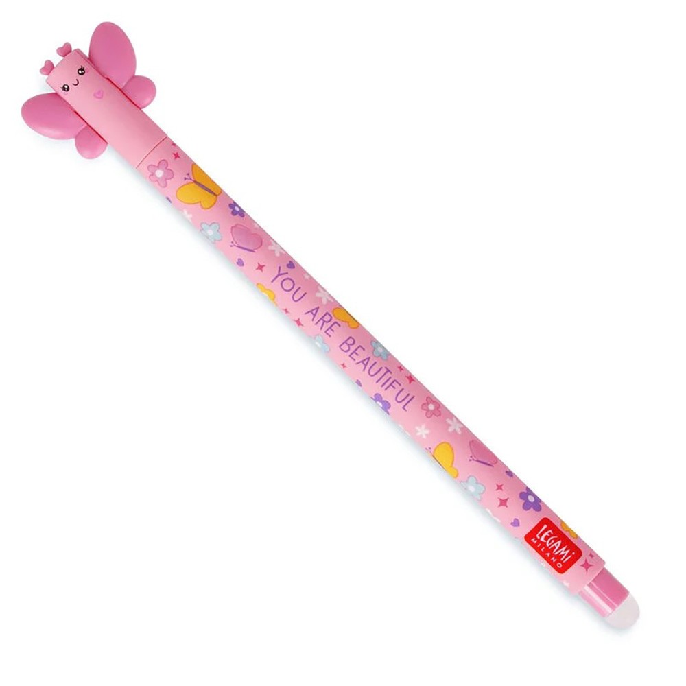 LEGAMI ERASABLE PEN PINK - BUTTERFLY