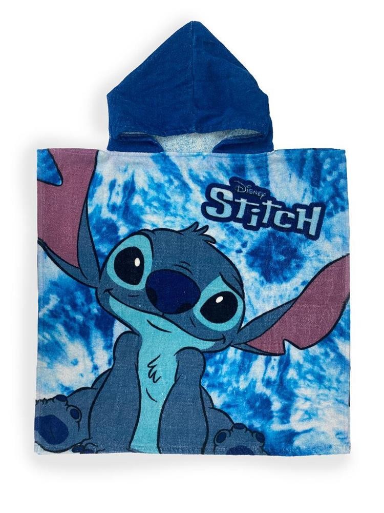 Πόντσο Θαλάσσης Quick Dry Disney Home Lilo & Stitch 50*100 Sky Blue