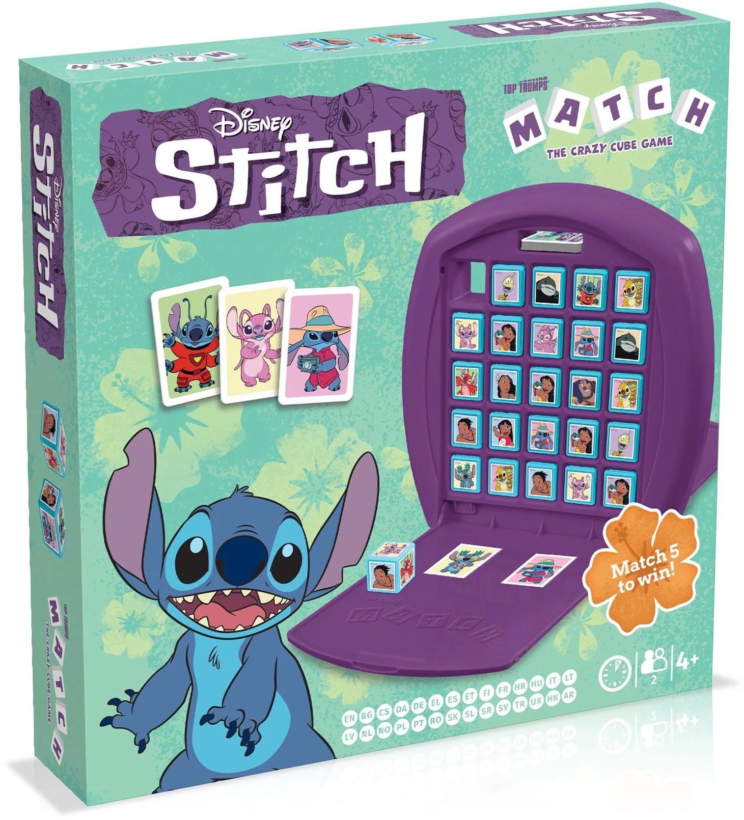 Επιτραπέζιο Παιχνίδι TopTrumps Disney: Match The Crazy Cube Game Stitch για 2 Παίκτες