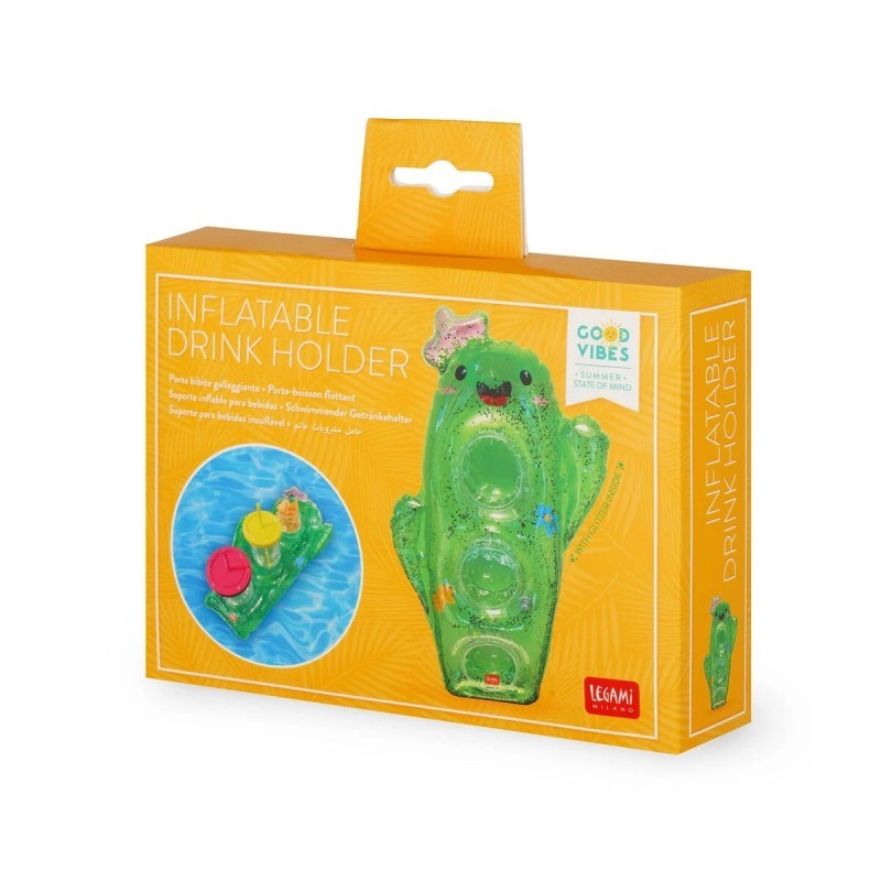 Legami Inflatable Drink Holder Cactus