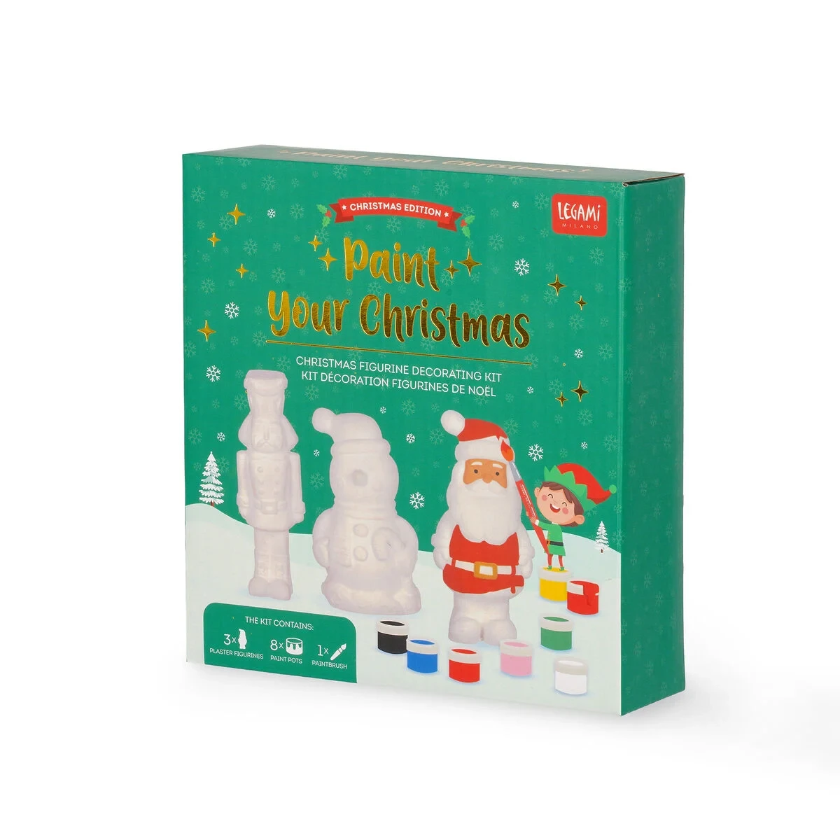 Christmas Figurine Decorating Kit - Paint Your Christmas