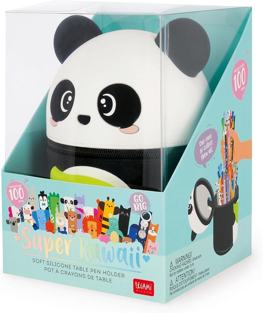 LEGAMI ΜΟΛΥΒΟΘΗΚΗ ΣΙΛΙΚΟΝΗΣ SUPER KAWAII PANDA  -  SILICONE PENCIL CASE - PANDA