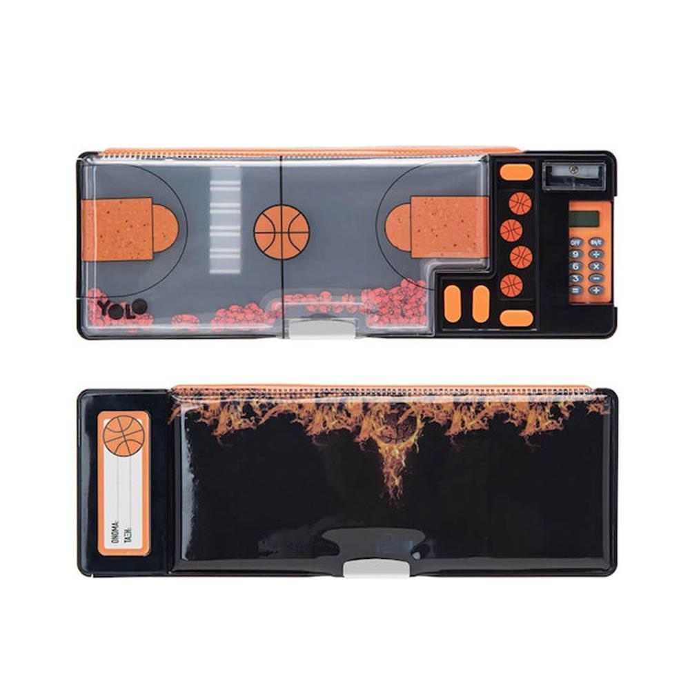Yolo Κασετίνα Retro με Κομπιουτεράκι Flaming Basketball 