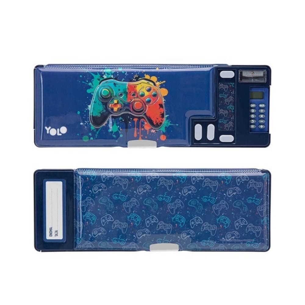  Yolo Κασετίνα Retro με Κομπιουτεράκι Blue Gaming Console 