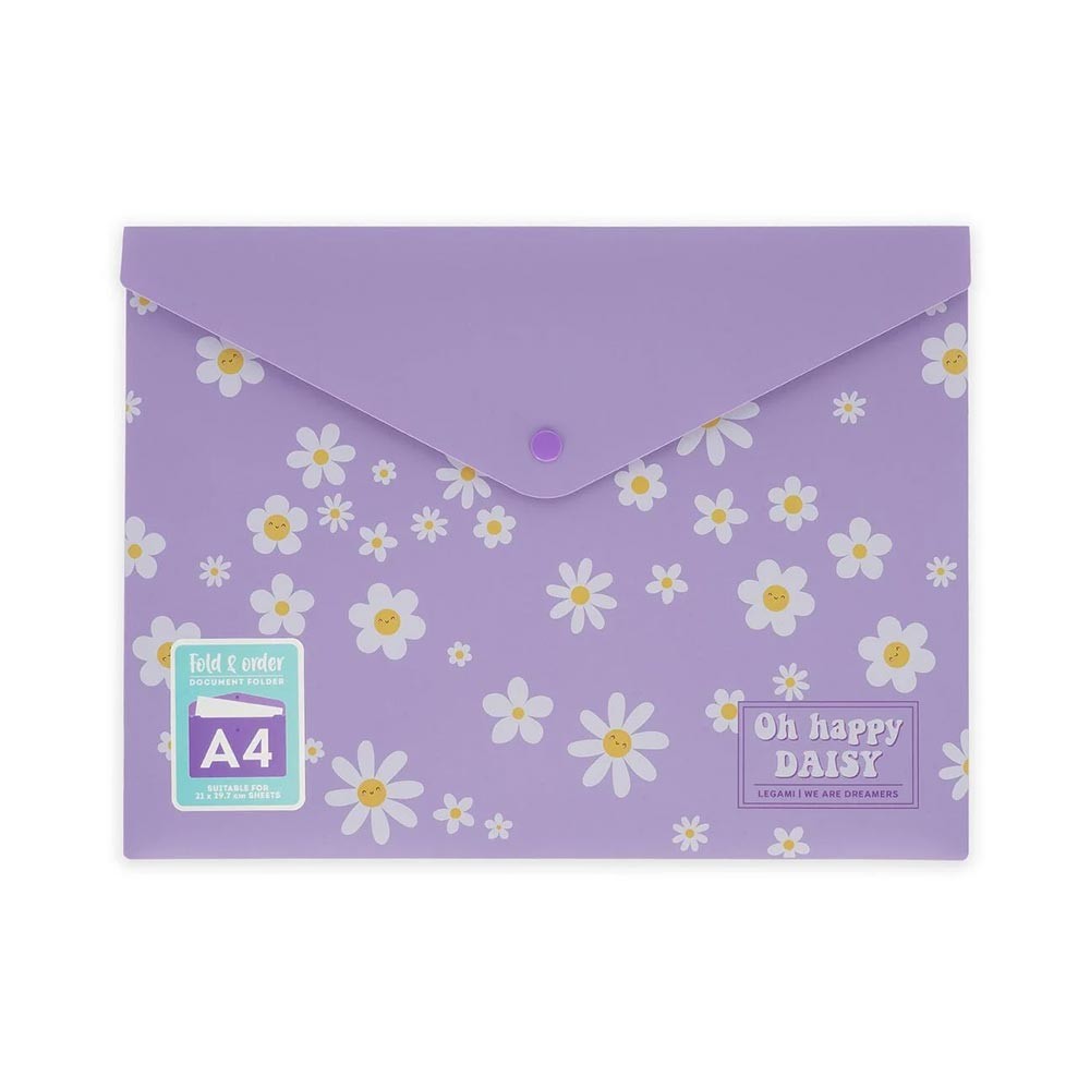 Legami Φάκελος με Κουμπί Α4 Fold & Order - Daisy