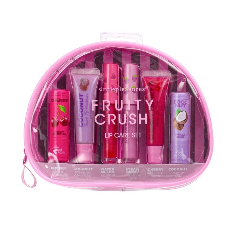 Σετ περιποίησης χειλιών Tri-Coastal Fruity Crush 6 τεμ