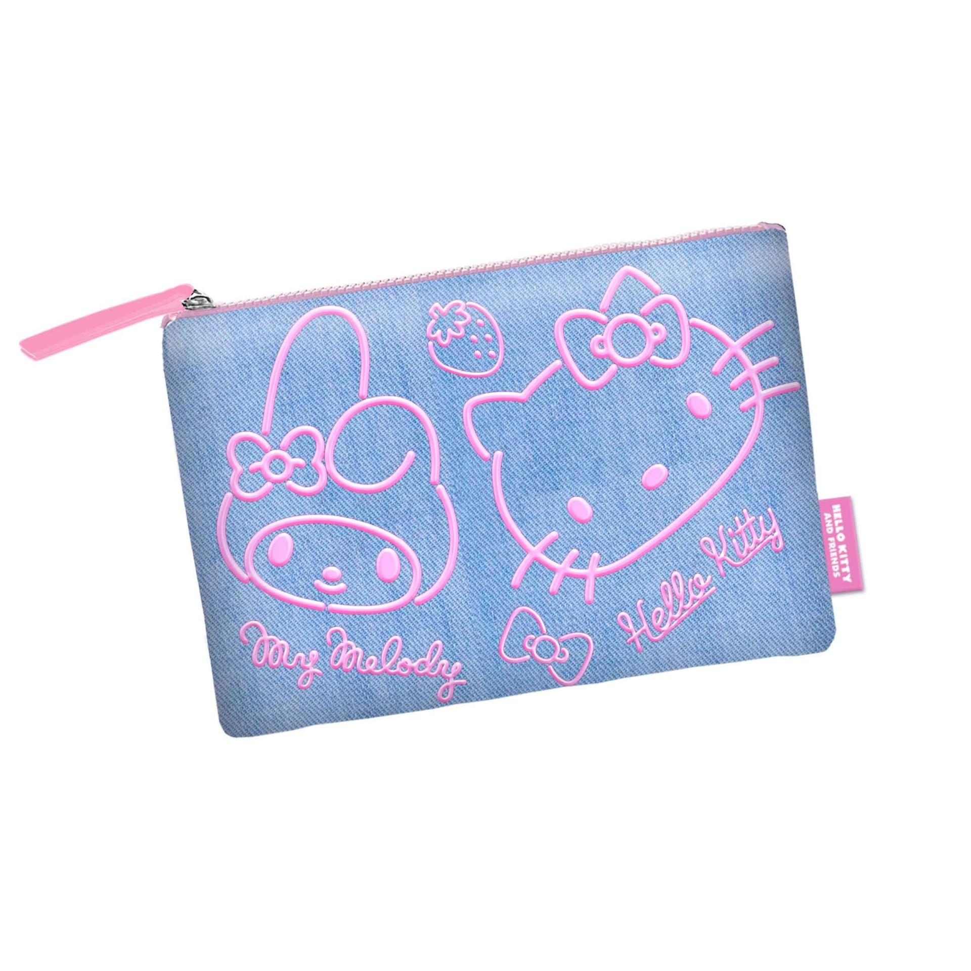 Sanrio Hello Kitty and Friends - Hello Kitty & My Melody Denim Τσαντάκι Ταξιδιού