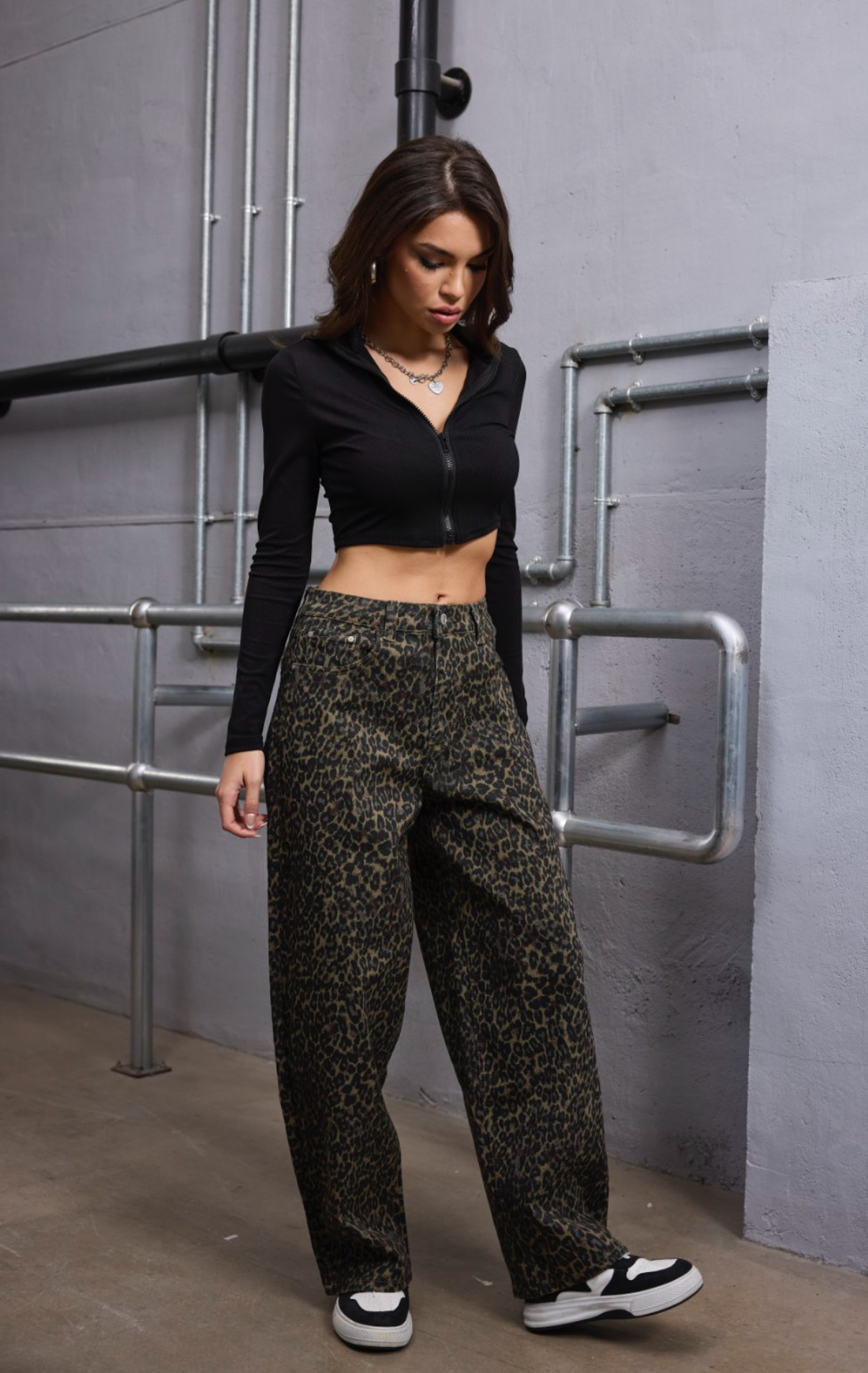 JEAN LEOPARD PLUS SIZE