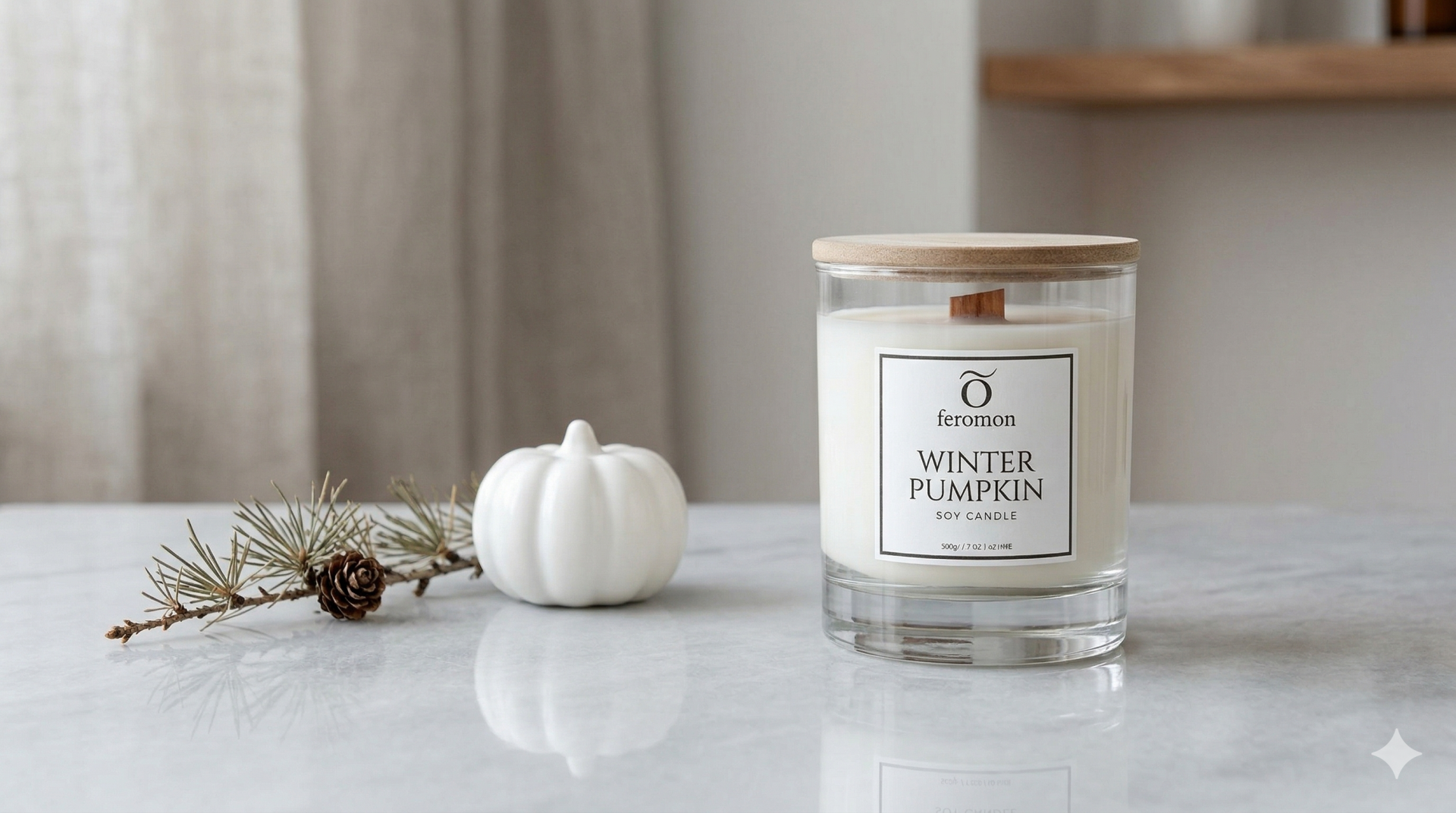 Winter Pumkin Soy Candle 200gr