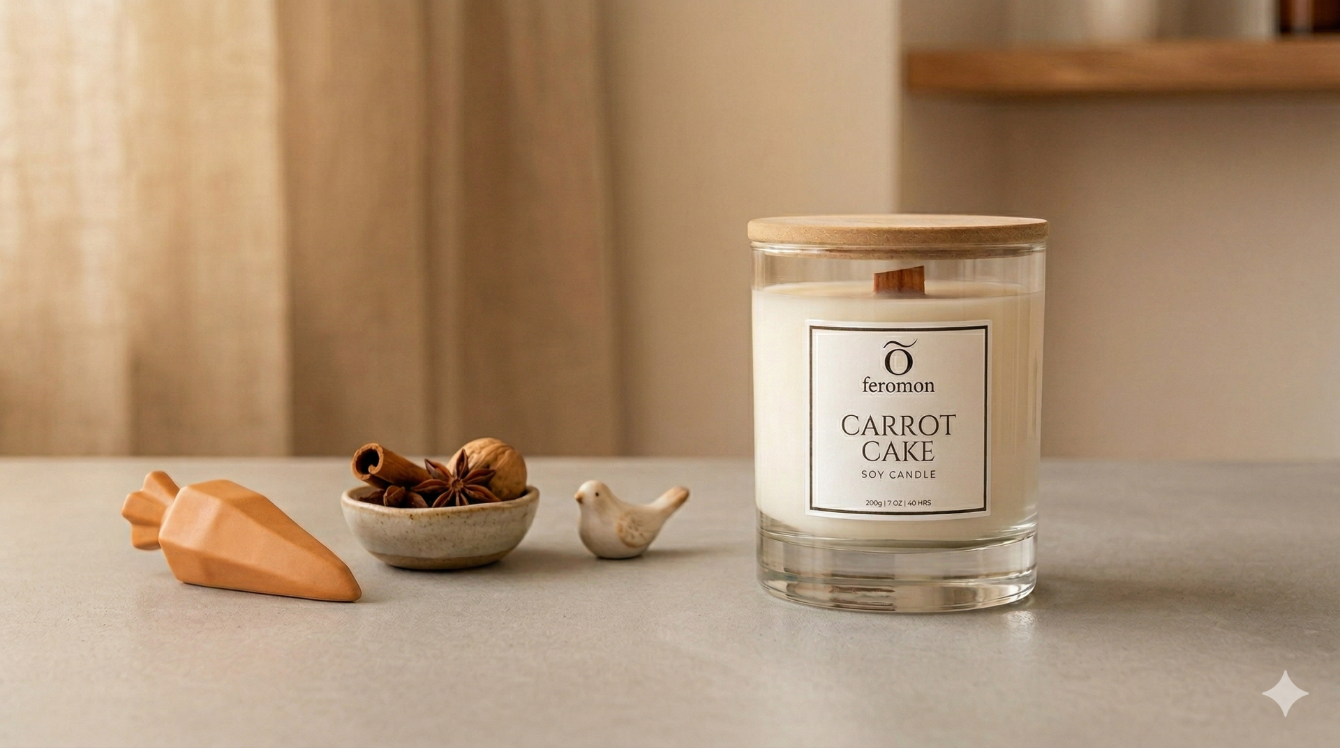 Carrot Cake Soy Candle 200gr