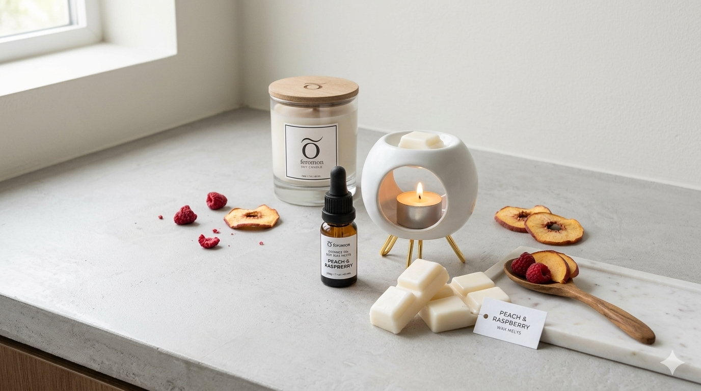 SOY WAX MELTS / PEACH & RASPBERRY