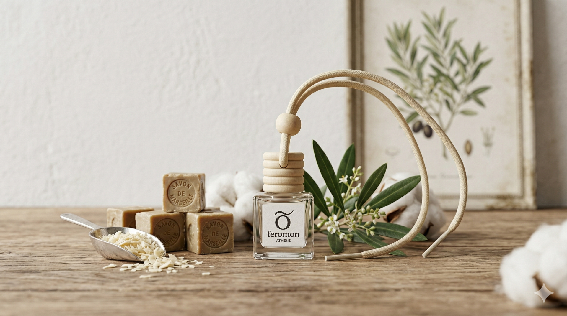 CAR FRESHENER  -WHITE SOAP