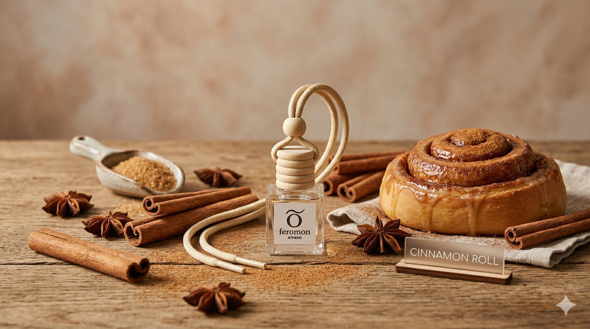 CAR FRESHENER  - CINNAMON ROLL