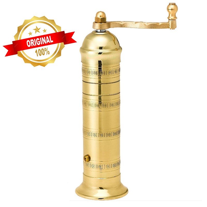 Brass pepper mill ALEXANDER #103 8″ & Copper salt mill ALEXANDER #408 8″