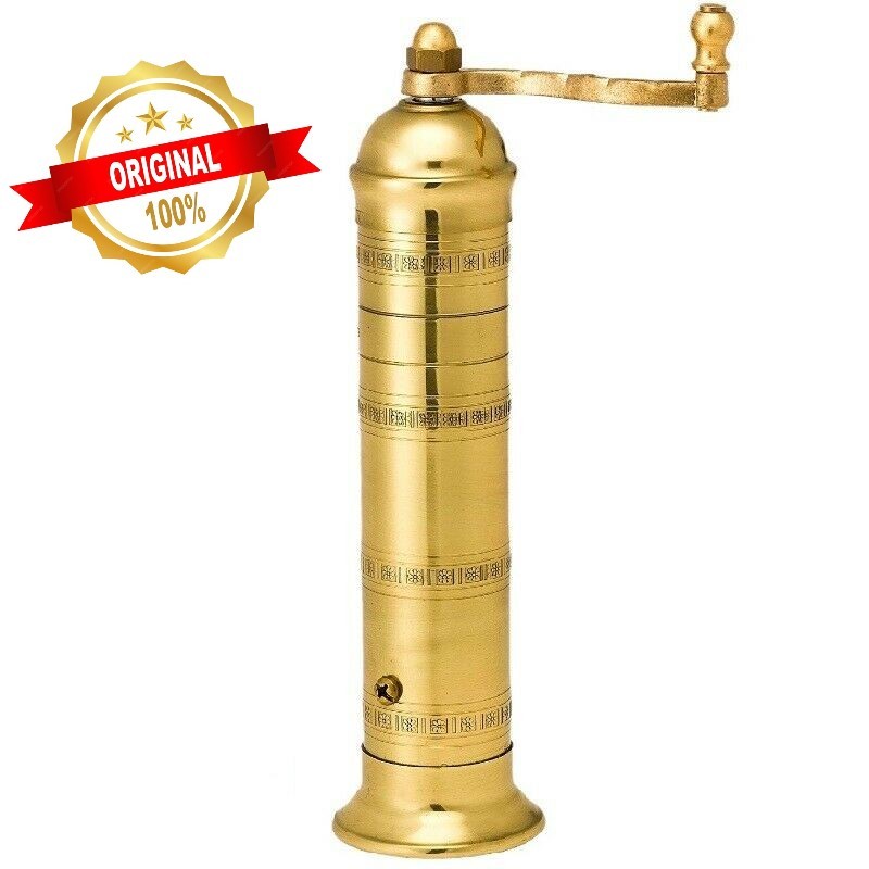 Brass pepper mill ALEXANDER #104 9″ & Copper salt mill ALEXANDER #408 8″