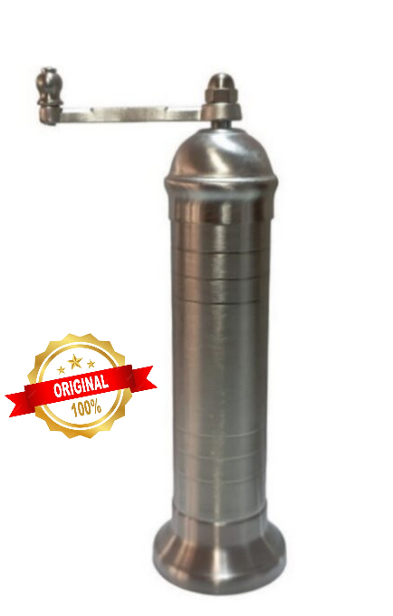 Nickel-matt finish salt mill Alexander #708 8″