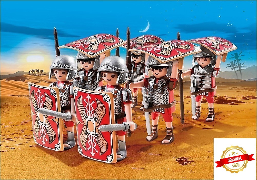 Playmobil History Roman Army Soldiers Legionary 6x Legionnaires 5393 Educational